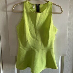 Maurices Tank Top Women Size Medium Neon Green Side/Back Cut Outs New